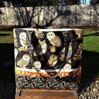 Owls on Midnight Tote