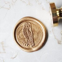 Owl Wax Seal Stamp ,  Halloween Wedding Invitation ,Custom wedding seals C243