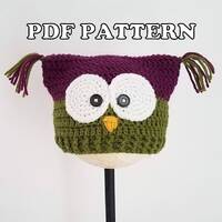 Classy Crochet Owl + Kitty Hat