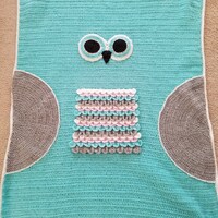 Owl Baby Crib Blanket-made to order
