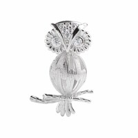 Owl Cage Love Wish Pearl 925 Sterling Silver Pendant Lockets CDSWP41