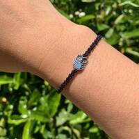 Owl Charm Bracelet | Stacking Bracelet | Simple String Bracelet | Half Hitch Macrame Bracelet
