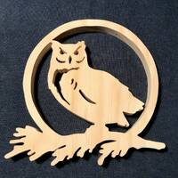Owl in circle