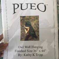 Pueo Owl Wall Hanging by Kathy Tripp pattern and instructions