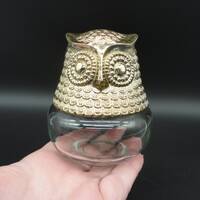 Avon Owl Fancy Cologne Gelee Jar,Collectible Avon Lidded Jar,Vintage Avon Owl Fancy Cologne Gelee Ja