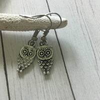 Owl Earrings,Cute Owl Earrings,Owl Lovers Gift,Whoo , Owl Dangle Earrings,Owls