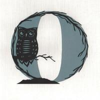 O is for Owl - Print from original papercut art