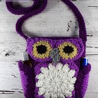Whoot's Stuff? Crocheted Owl Purse