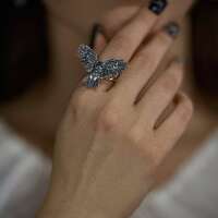 Women's Silver "Owl" Ring | Blackened Silver Owl Jewelry | Handmade Jewelry Gift | Ste