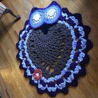 Crochet Owl Rug - made to order