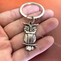 Owl keychain, Owl gifts key ring