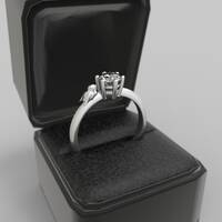 Owl Engagement Ring White Gold Owl Engagement Ring 14k Owl Ring Gold Owl Ring Owl White Gold