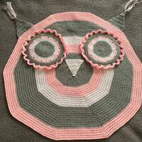 Crochet Owl Rug / Mat for Nursery