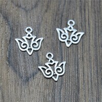 50pcs mini hollow owl charms Antique silver tone owl Charm Pendant 15x16mm