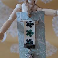 Owl charm "medal" style badge