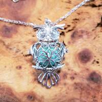 Angel Caller Pendant Large owl locket