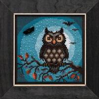Mill Hill Buttons & Beads Midnight Owl MH14-1922 Beaded Counted Cross Stitch Kit with JABC Butto