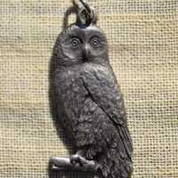 Realistic Owl Pendant