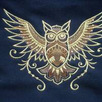 Woodland Owl PREMIUM Hoodie, Embroidered Hoodie, Owl Sweater, Golden Owl Hoodie, size XS - 4XL, Bird