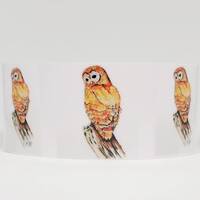 Cuff Bracelet, Barred For Life, Barred Owl, Adjustable, Metal, Jewelry, Sublimated, Lightweight Alum