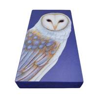 Barn owl - PRINT of Original Painting on Wood Block - Wall Art, Gift Items and Home Decor by Tamara 