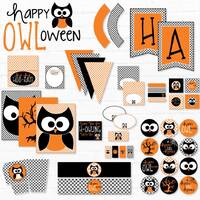 Hoots & Owl Halloween Party PRINTABLE (INSTANT DOWNLOAD) by Love The Day