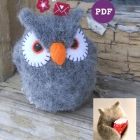 Knit Valentine Owl Pincushion Pattern (PDF Pattern)