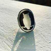 Owl Ring sterling silver - Silver Owl Ring - Bird ring - Owl Jewelry - Gift for Her - Bird Jewelry