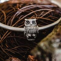 Yugen "Long-eared Owl" - new charm from the Owl collection. silver charm bead for european
