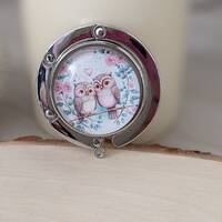 accroche sac de table hibou - support de table pliable - cadeau original