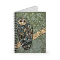 Owl Journal / The Wisdom We Acquire / Notebook Ruled Line
