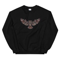 Owl Print Unisex Sweatshirt