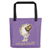 tote bag/ owl /funny owl tote bag/reusable grocery bag