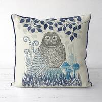 Bird pillow - Country Lane Owl2- Owl cushion cover Owl decor owl lover gift Nursery decor woodland n