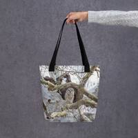 Barred Owl in the Trees Tote Bag | Barred Owl in the Trees Shopping Bag | Barred Owl in the Trees M