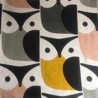 FABRIC Big Owl Multi Lightweight 100% Lightweight Cotton New Choice of sizes