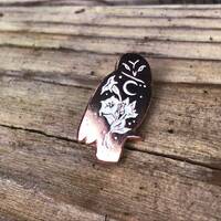 Owl & Datura - Soft Enamel Pin