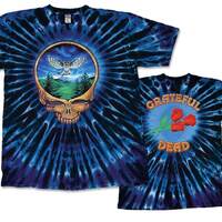 Grateful Dead Owl Tie Dye shirt - Grateful Dead Tee -Grateful Dead Tie Dye Tee - Stealie Grateful De