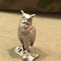 Vintage Pewter Owl