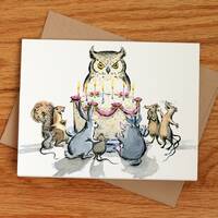 Owl's Birthday Card