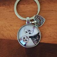 Owl keyring, owl keychain, owl lovers gift, owl lover keyring, owl Christmas gift, owl key fob, owl 