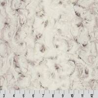 Snowy Owl Elderberry Luxe Cuddle® MINKY Fabric from Shannon Fabrics - 10 mm
