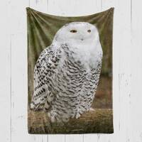 Snowy Owl Blanket, Snowy Owl Throw, Snowy Owl Fleece, Snowy Owl Lover Gift