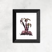 Watercolor Painting Owls by Maria Marachowska