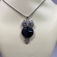 28" owl pendant necklace