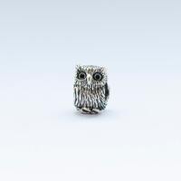 Yugen "Little Owl" -Silver charm bead for european bracelet