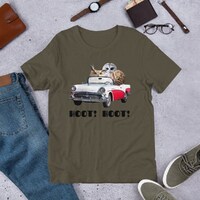 Owls Driving, Classic car lover, Owl lover, Classic Convertible, Gifts for Her Him, Funny owl graphi