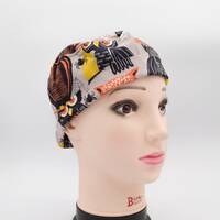 Fall Owls Adjustable Scrub Hat, Halloween Surgical Cap, Gift for Nurse, Gift for Surgeon