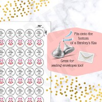 Owl Baby Shower Hershey Kiss Sticker Owl Baby Shower Themed Party Accessory Candy Treat Owl Baby Env