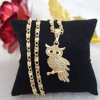 14k Gold Plated Owl Necklace  | Buho Cadena | Oro Laminado| Special Gift | Valentine's day | Mot